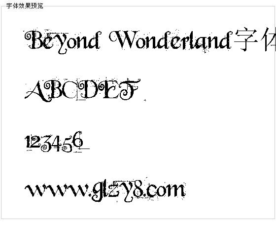 Beyond Wonderland字体