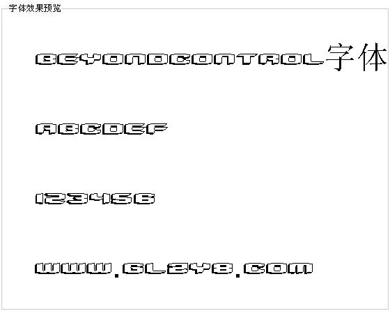 Beyondcontrol字体