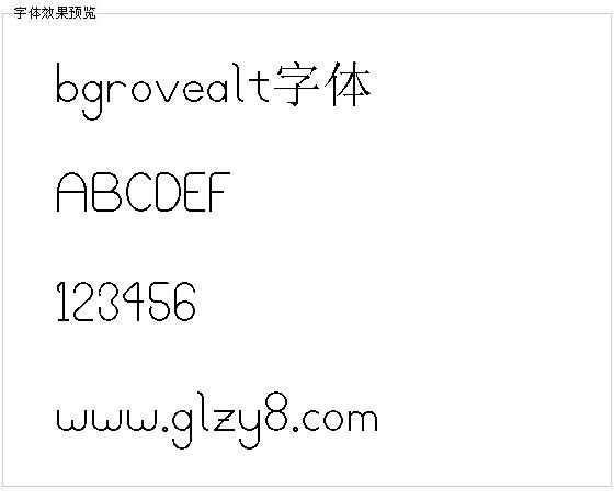 bgrovealt字体