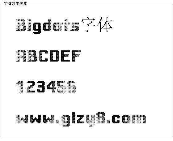 Bigdots字体