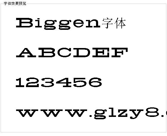 Biggen字体