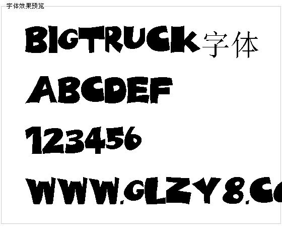 Bigtruck字体