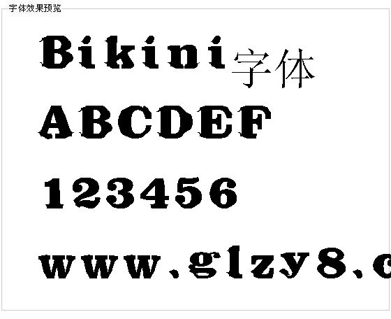 Bikini字体