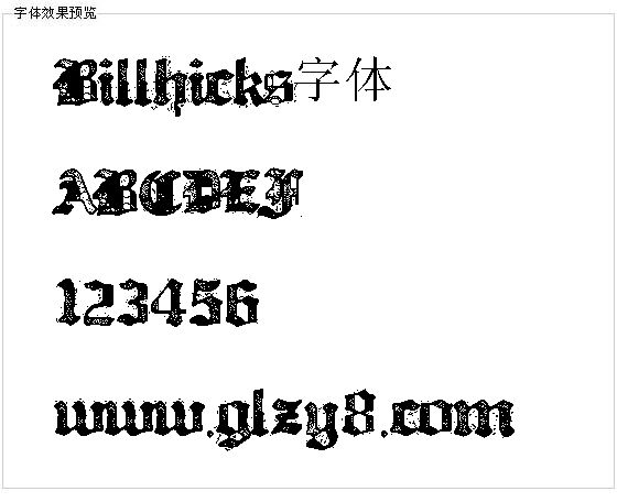 Billhicks字体