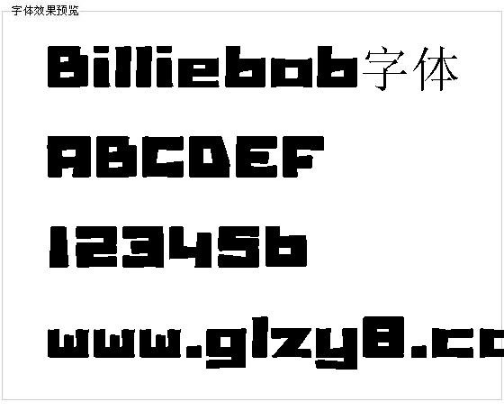 Billiebob字体