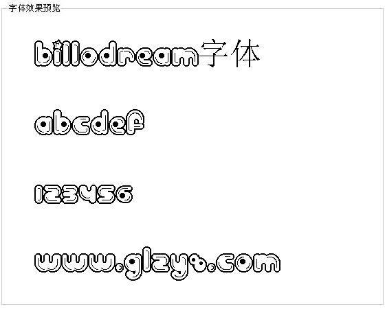 Billodream字体