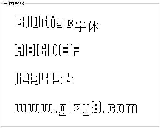 BIOdisc字体