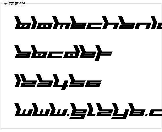 Biomechanic字体