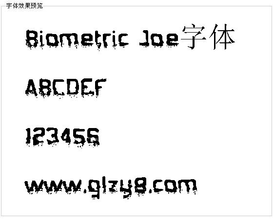 Biometric Joe字体