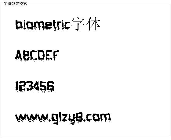 biometric字体