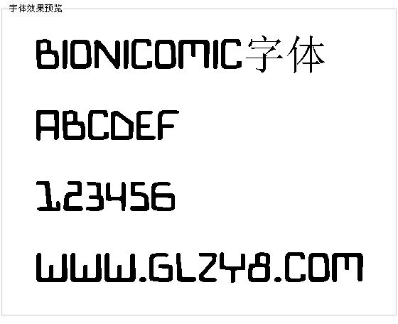 Bionicomic字体