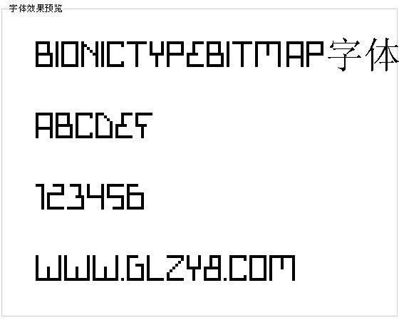 Bionictypebitmap字体