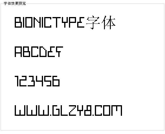 Bionictype字体