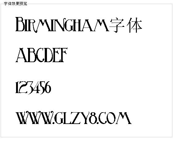 Birmingham字体