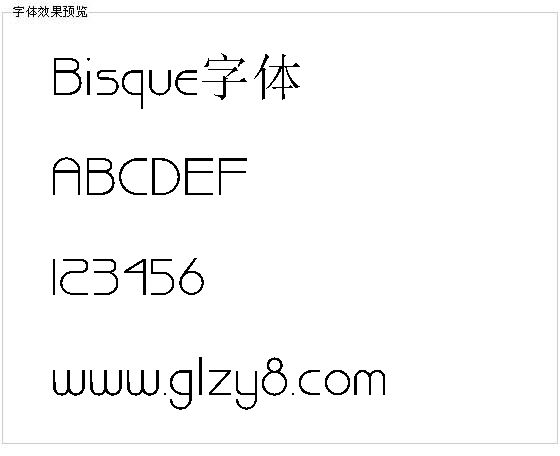 Bisque字体