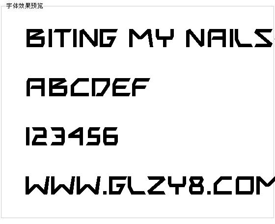 Biting My Nails字体