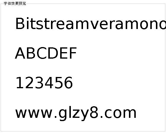 Bitstreamveramono字体