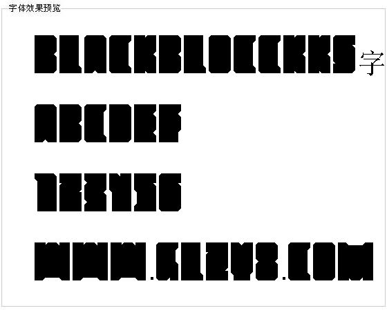 BlackBlocckks字体