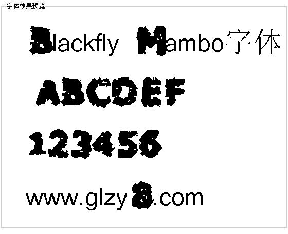 Blackfly Mambo字体