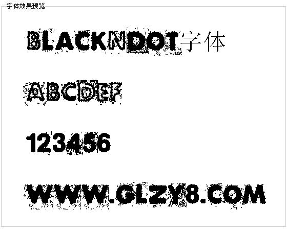 BlackNdot字体