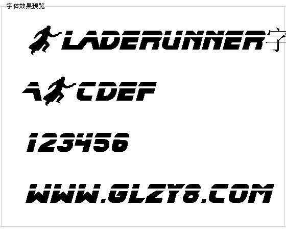 Bladerunner字体