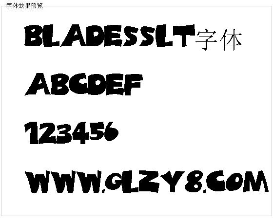 Bladesslt字体