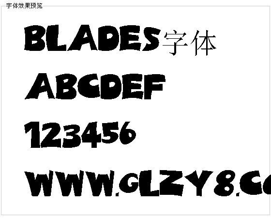 Blades字体