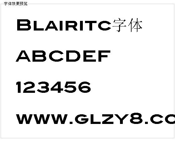 Blairitc字体