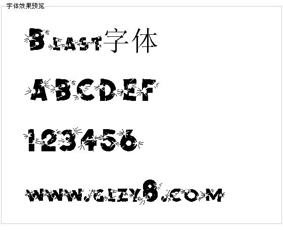 Blast字体