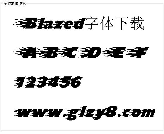 Blazed字体下载