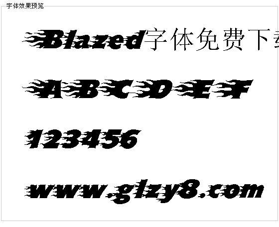 Blazed字体免费下载