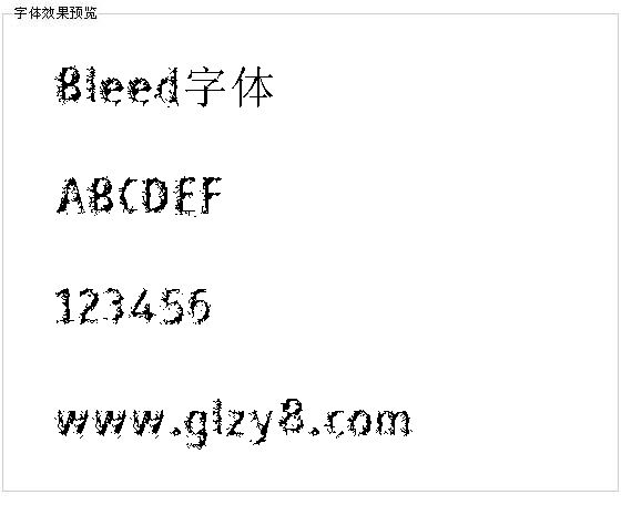 Bleed字体