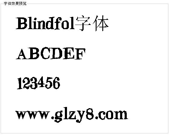 Blindfol字体