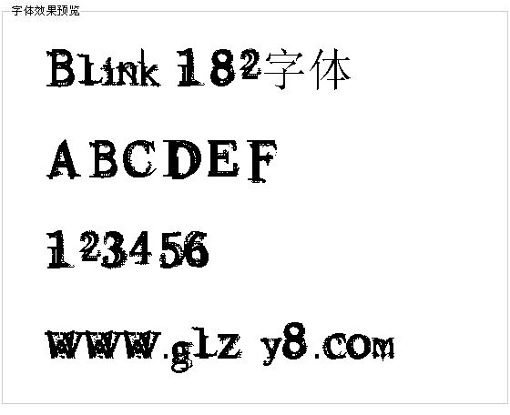 Blink182字体