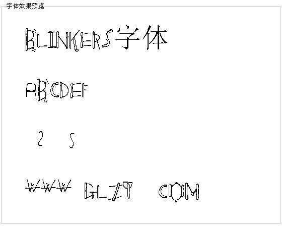 Blinkers字体