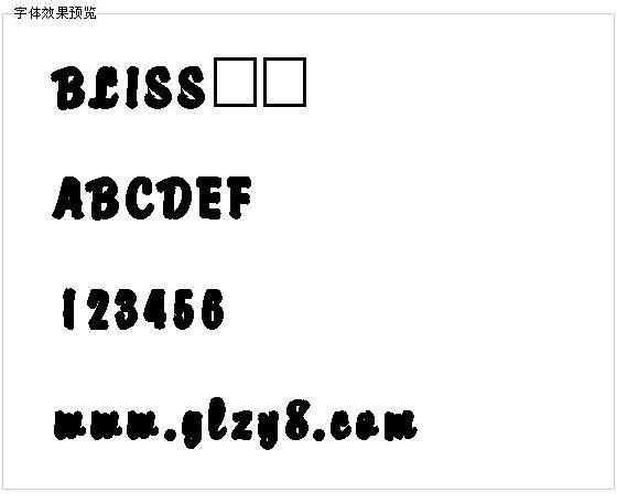 BLISS字体