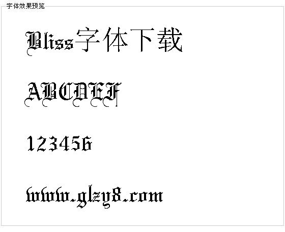 Bliss字体下载