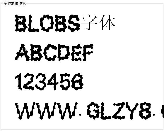 Blobs字体