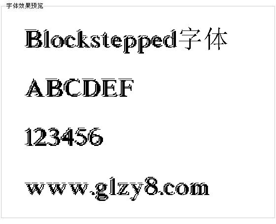 Blockstepped字体