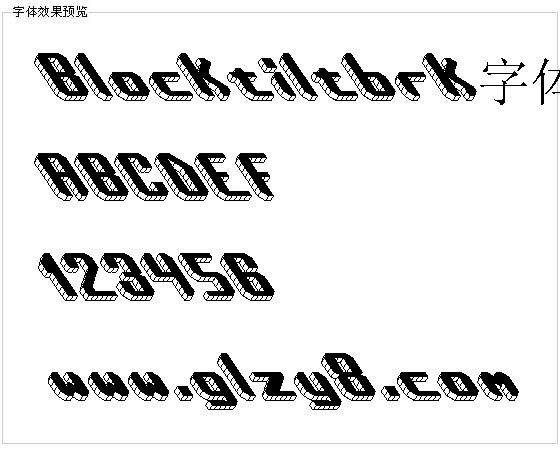 Blocktiltbrk字体