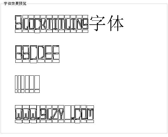 Blocktitling字体