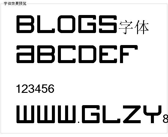 Blogs字体