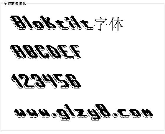 Bloktilt字体