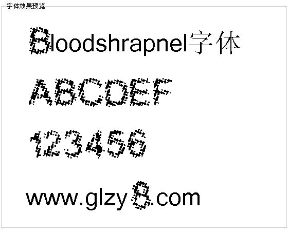 Bloodshrapnel字体