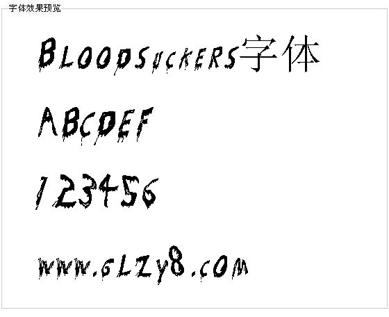 Bloodsuckers字体