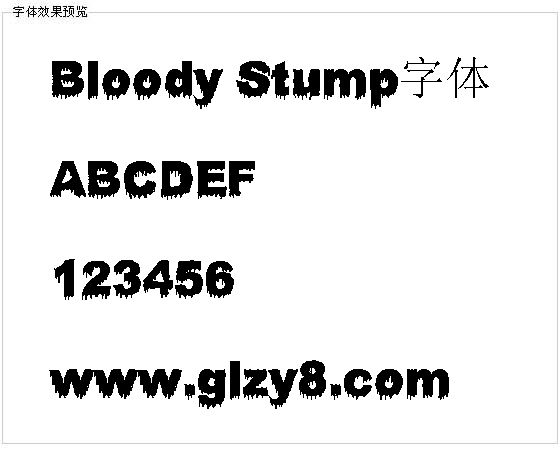 Bloody Stump字体