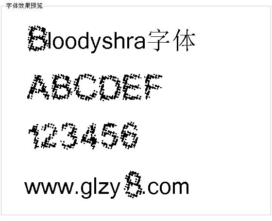 Bloodyshra字体