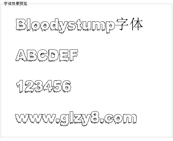 Bloodystump字体