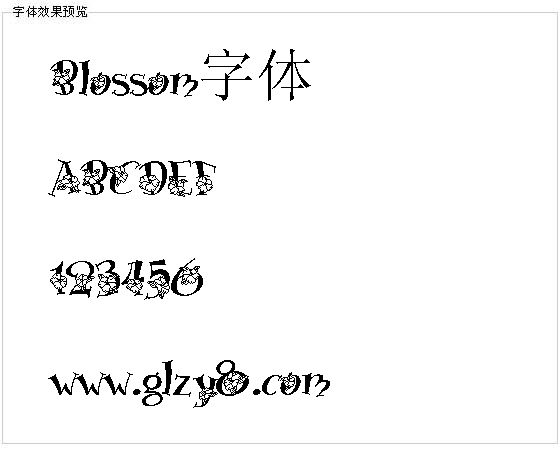 Blossom字体