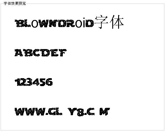 Blowndroid字体